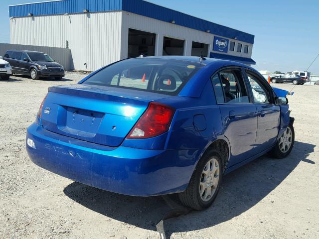 1G8AJ54F14Z140566 - 2004 SATURN ION LEVEL BLUE photo 4