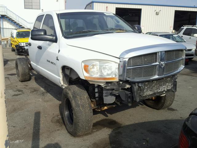 3D7KS28C96G110830 - 2006 DODGE RAM 2500 WHITE photo 1