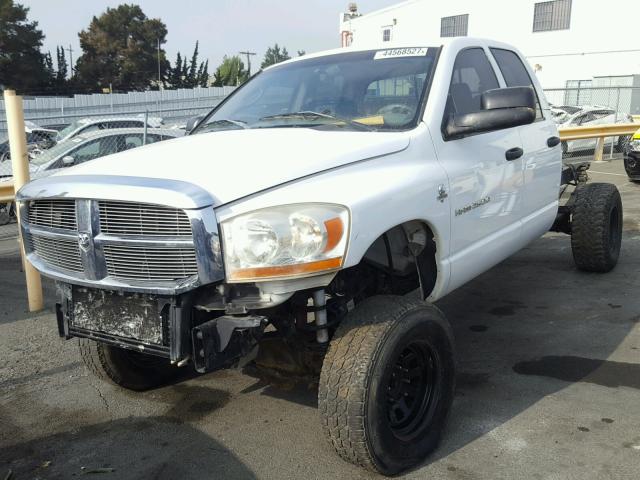 3D7KS28C96G110830 - 2006 DODGE RAM 2500 WHITE photo 2