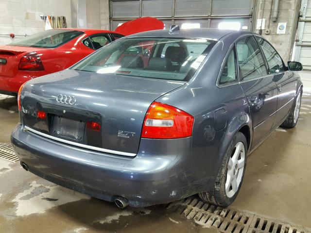 WAULD64B74N042381 - 2004 AUDI A6 2.7T QU GRAY photo 4