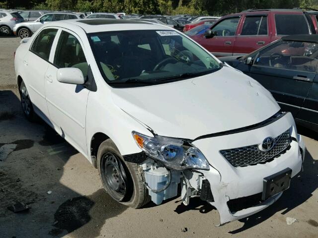 2T1BU4EE5AC309012 - 2010 TOYOTA COROLLA BA WHITE photo 1