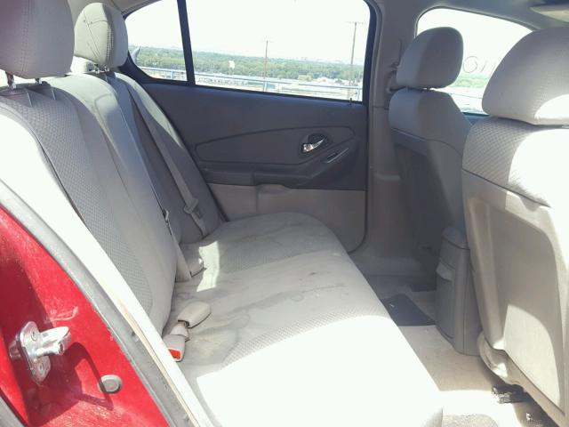 1G1ZS51F26F163927 - 2006 CHEVROLET MALIBU LS მუქწითელი ფოტო 6