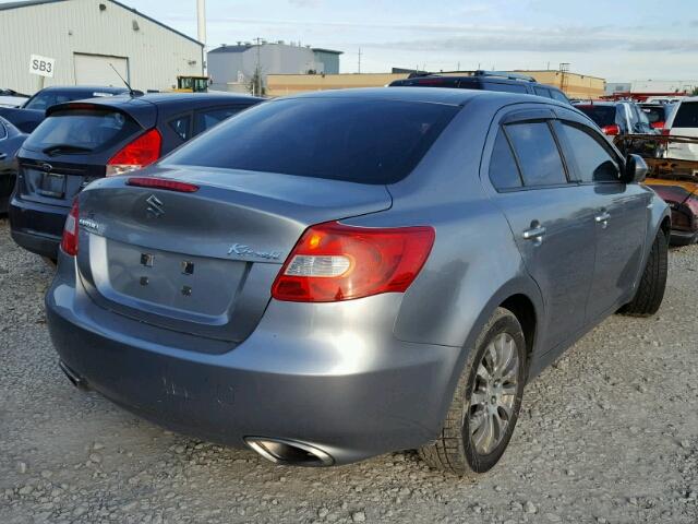 JS2RE9A33B6110505 - 2011 SUZUKI KIZASHI SE GRAY photo 4