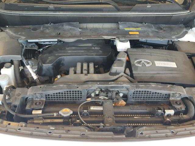 5N1CL0MM9EC513847 - 2014 INFINITI QX60 HYBRI WHITE photo 7