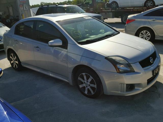 3N1AB6AP8CL726356 - 2012 NISSAN SENTRA SILVER photo 1