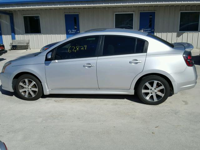 3N1AB6AP8CL726356 - 2012 NISSAN SENTRA SILVER photo 9