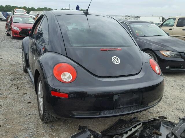 3VWPW31C49M518854 - 2009 VOLKSWAGEN NEW BEETLE 黑色 照片 3