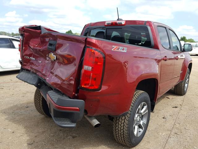 1GCGTDEN8J1150886 - 2018 CHEVROLET COLORADO Z RED photo 4