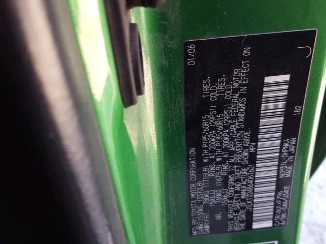 JTLKT324864067601 - 2006 TOYOTA SCION XB Жасыл фото 10