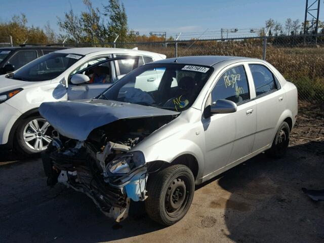 KL1TG52695B325157 - 2005 CHEVROLET AVEO LT SILVER photo 2