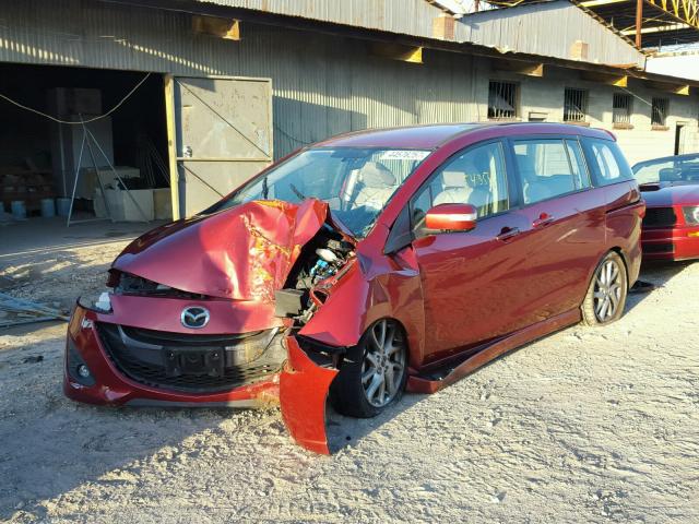 JM1CW2CL3F0188552 - 2015 MAZDA 5 RED photo 2