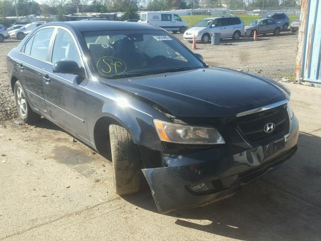 KMHEU46C86A113356 - 2006 HYUNDAI SONATA GLS BLACK photo 1