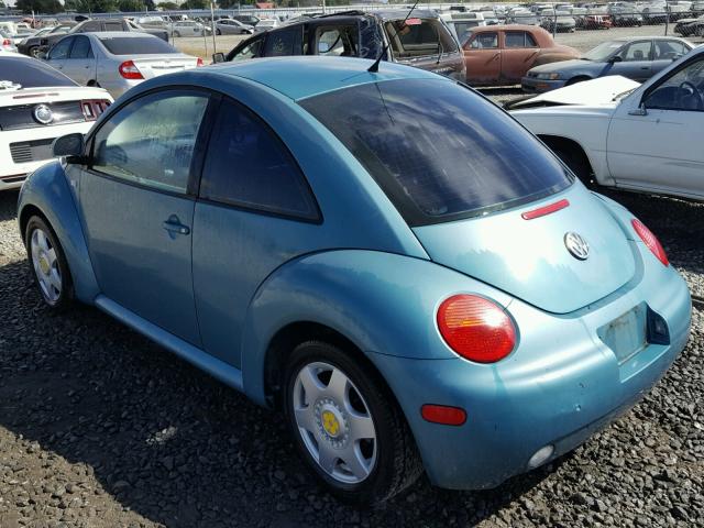 3VWCC21C3YM495826 - 2000 VOLKSWAGEN NEW BEETLE 蓝色 照片 3