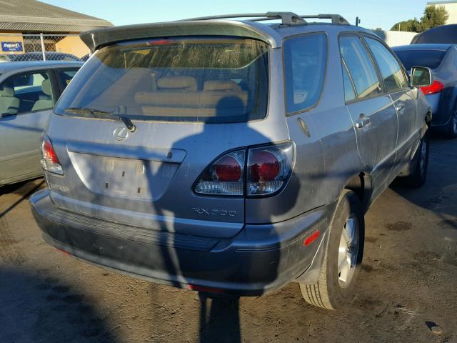 JTJHF10U030292891 - 2003 LEXUS RX 300 SILVER photo 4