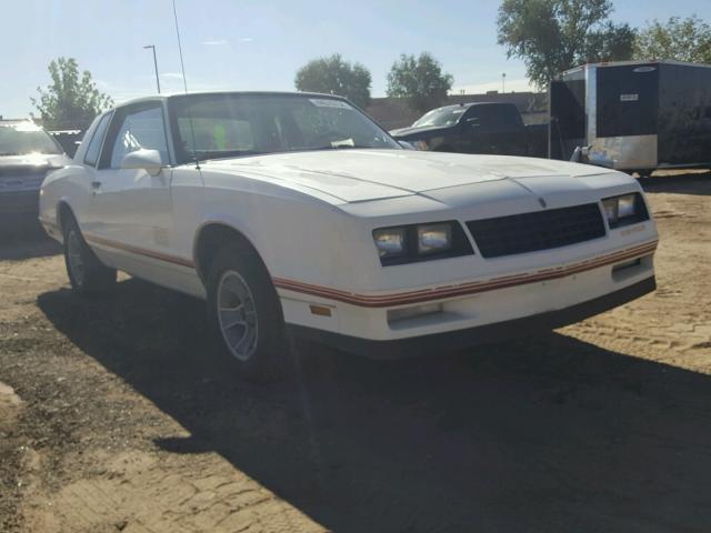 1G1GZ11G8HR114205 - 1987 CHEVROLET MONTE CARL WHITE photo 1