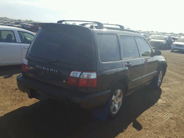 JF1SF65632H753488 - 2002 SUBARU FORESTER S BLACK photo 4