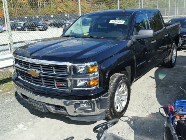 3GCUKREC6EG275944 - 2014 CHEVROLET SILVERADO BLACK photo 2