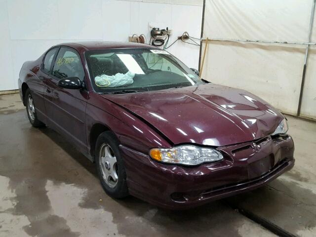 2G1WW12E149208643 - 2004 CHEVROLET MONTE CARL 栗色 照片 1