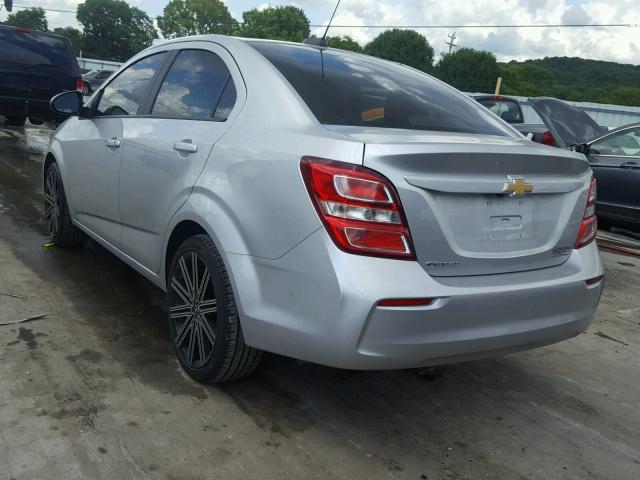 1G1JB5SH7H4153406 - 2017 CHEVROLET SONIC LS 银色 照片 3
