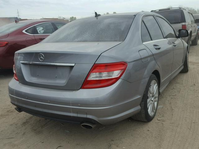 WDDGF54X79R077500 - 2009 MERCEDES-BENZ C 300 GRAY photo 4