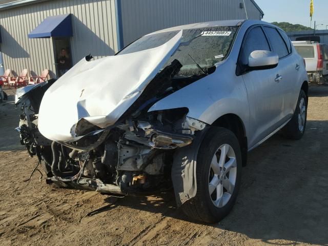 JN8AZ18W69W132560 - 2009 NISSAN MURANO S SILVER photo 2