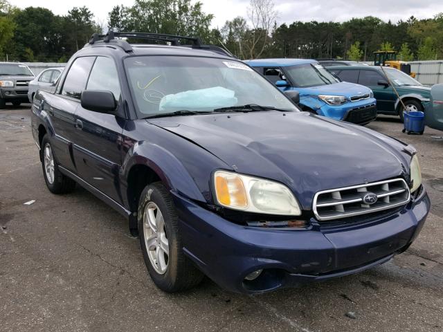 4S4BT62C457101613 - 2005 SUBARU BAJA SPORT BLUE photo 1