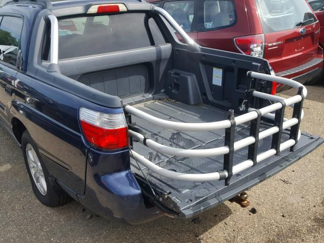 4S4BT62C457101613 - 2005 SUBARU BAJA SPORT BLUE photo 9