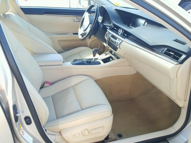 JTHBK1GG2E2107038 - 2014 LEXUS ES BEIGE photo 5