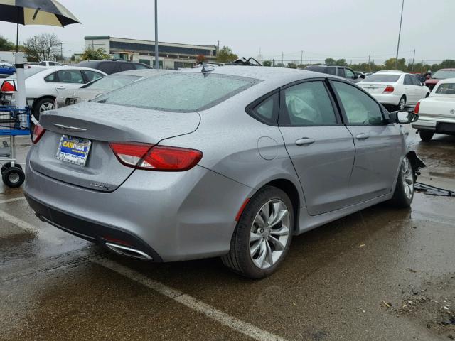 1C3CCCBG7FN518526 - 2015 CHRYSLER 200 S SILVER photo 4