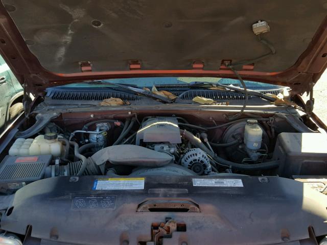 2GCEC19T1Y1107008 - 2000 CHEVROLET SILVERADO BURGUNDY photo 7