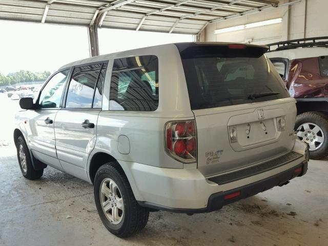 5FNYF18136B029636 - 2006 HONDA PILOT LX SILVER photo 3