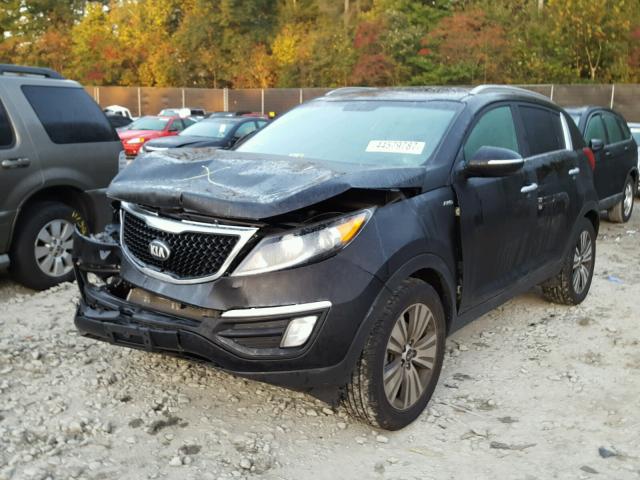 KNDPCCAC0E7558378 - 2014 KIA SPORTAGE E BLACK photo 2