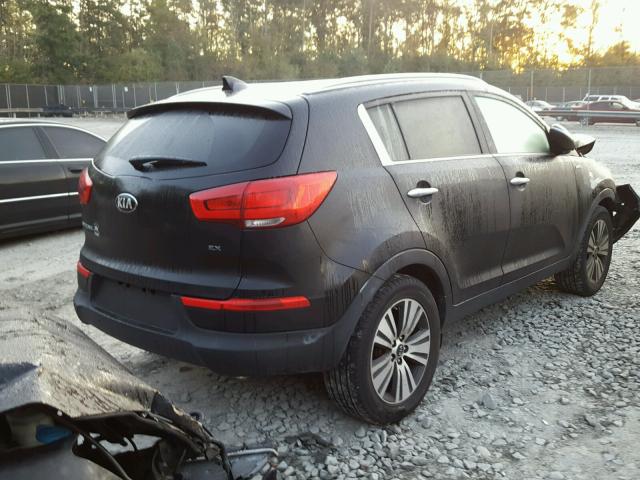 KNDPCCAC0E7558378 - 2014 KIA SPORTAGE E BLACK photo 4