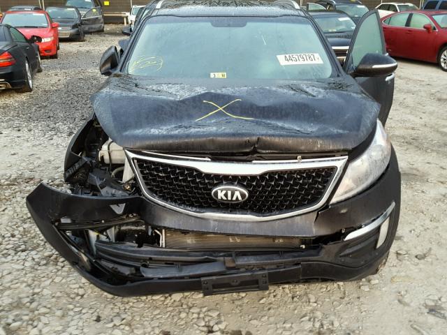 KNDPCCAC0E7558378 - 2014 KIA SPORTAGE E BLACK photo 6