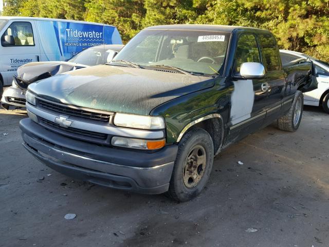 2GCEC19W511217480 - 2001 CHEVROLET SILVERADO GREEN photo 2