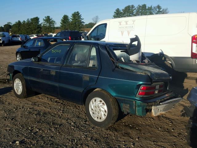 1B3AP28D9RN144134 - 1994 DODGE SHADOW GREEN photo 3