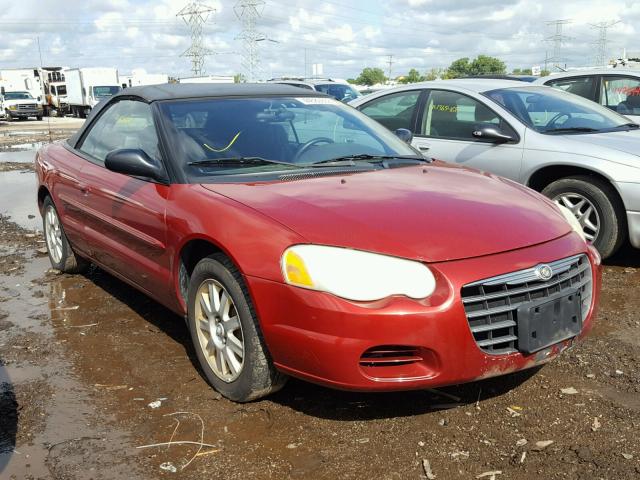 1C3EL75R15N585733 - 2005 CHRYSLER SEBRING GT RED photo 1