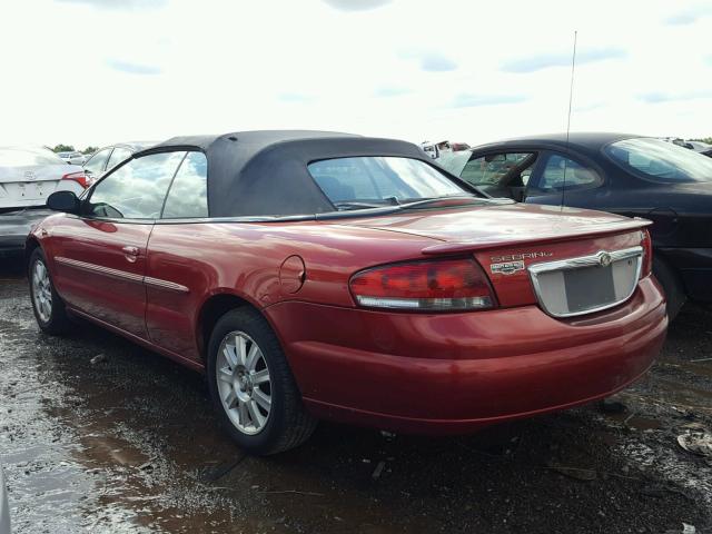 1C3EL75R15N585733 - 2005 CHRYSLER SEBRING GT RED photo 3