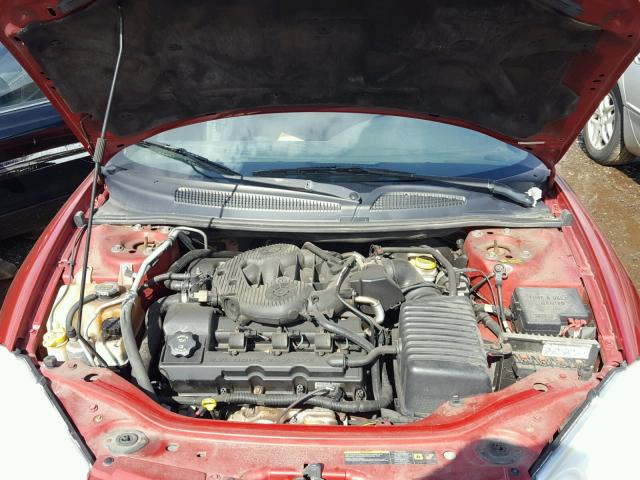 1C3EL75R15N585733 - 2005 CHRYSLER SEBRING GT RED photo 7