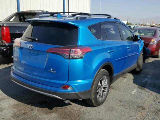 JTMRJREV6HD136361 - 2017 TOYOTA RAV4 HV LE BLUE photo 4