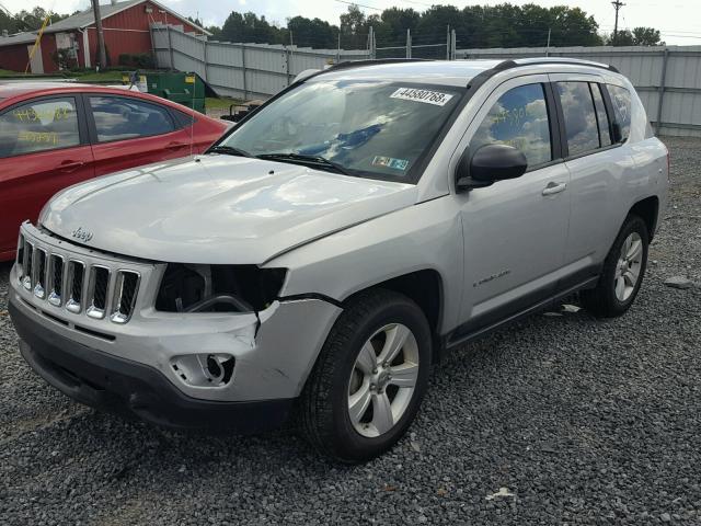 1J4NF1FBXBD218794 - 2011 JEEP COMPASS SP SILVER photo 2