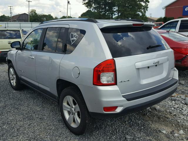 1J4NF1FBXBD218794 - 2011 JEEP COMPASS SP SILVER photo 3