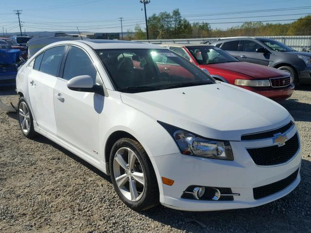 1G1PE5SBXE7456736 - 2014 CHEVROLET CRUZE LT WHITE photo 1