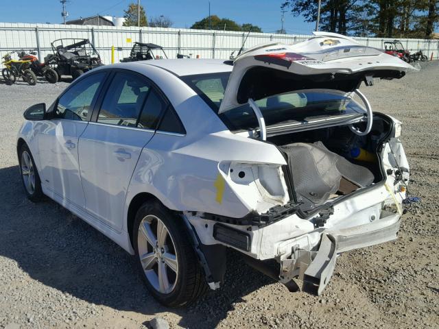 1G1PE5SBXE7456736 - 2014 CHEVROLET CRUZE LT WHITE photo 3