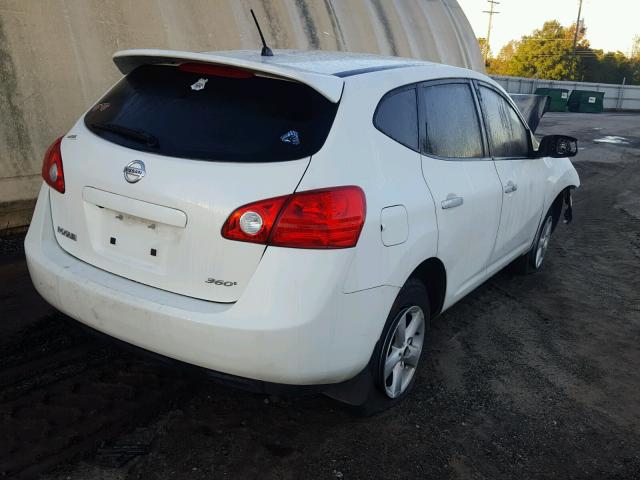 JN8AS5MT4AW019721 - 2010 NISSAN ROGUE S WHITE photo 4