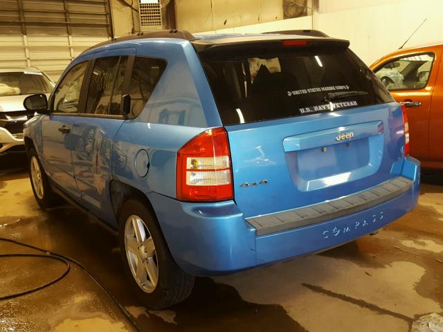 1J8FF47W78D621565 - 2008 JEEP COMPASS SP 蓝色 照片 3
