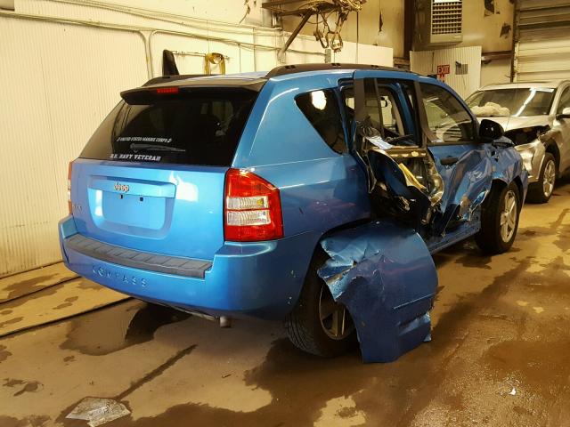 1J8FF47W78D621565 - 2008 JEEP COMPASS SP 蓝色 照片 4