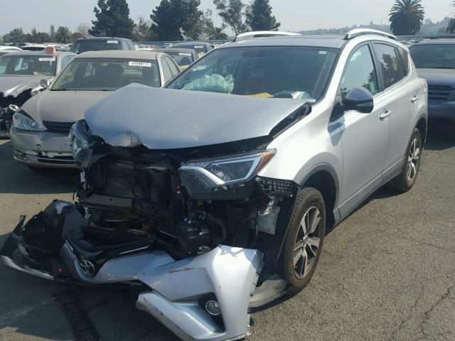 2T3WFREV5GW248011 - 2016 TOYOTA RAV4 XLE SILVER photo 2