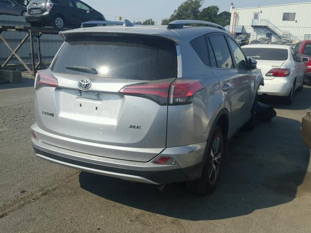 2T3WFREV5GW248011 - 2016 TOYOTA RAV4 XLE SILVER photo 4