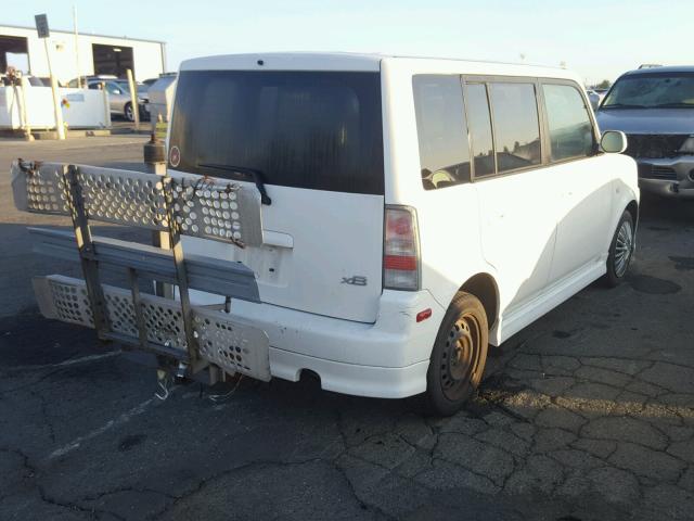JTLKT324264122284 - 2006 TOYOTA SCION XB WHITE photo 4